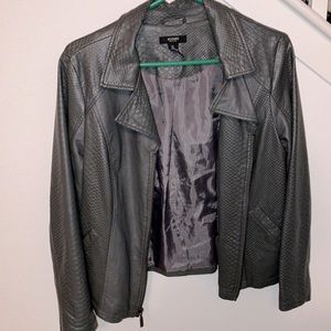 PU leather jacket